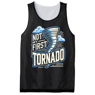 Funny Not My First Tornado Retro Storm Chaser Mesh Reversible Basketball Jersey Tank