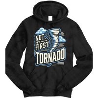 Funny Not My First Tornado Retro Storm Chaser Tie Dye Hoodie