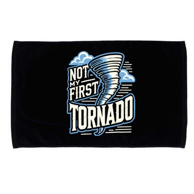 Funny Not My First Tornado Retro Storm Chaser Microfiber Hand Towel