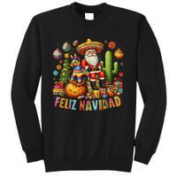 Feliz Navidad Mexican Funny Christmas Santa Festive Graphic Sweatshirt