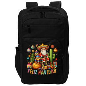 Feliz Navidad Mexican Funny Christmas Santa Festive Graphic Impact Tech Backpack