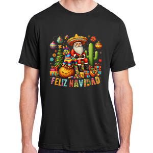 Feliz Navidad Mexican Funny Christmas Santa Festive Graphic Adult ChromaSoft Performance T-Shirt