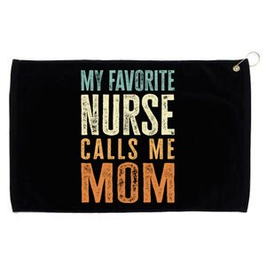 Funny Nurse Mom Cute Gift Grommeted Golf Towel