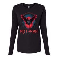 Friendly Neighborhood Mothman Cryptid Folklore Mothman Womens Cotton Relaxed Long Sleeve T-Shirt