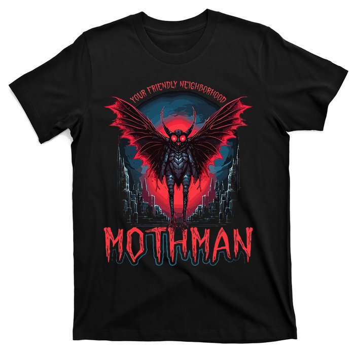 Friendly Neighborhood Mothman Cryptid Folklore Mothman T-Shirt