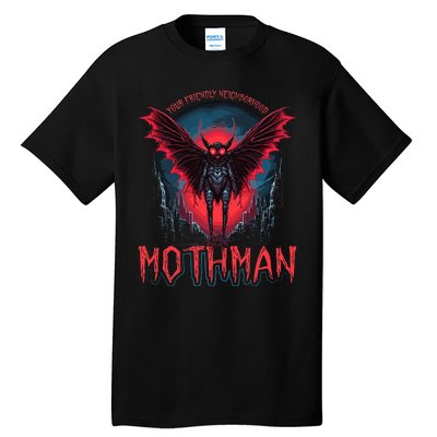 Friendly Neighborhood Mothman Cryptid Folklore Mothman Tall T-Shirt