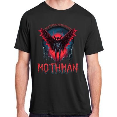 Friendly Neighborhood Mothman Cryptid Folklore Mothman Adult ChromaSoft Performance T-Shirt