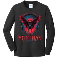 Friendly Neighborhood Mothman Cryptid Folklore Mothman Kids Long Sleeve Shirt