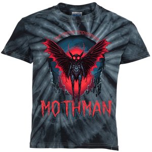 Friendly Neighborhood Mothman Cryptid Folklore Mothman Kids Tie-Dye T-Shirt