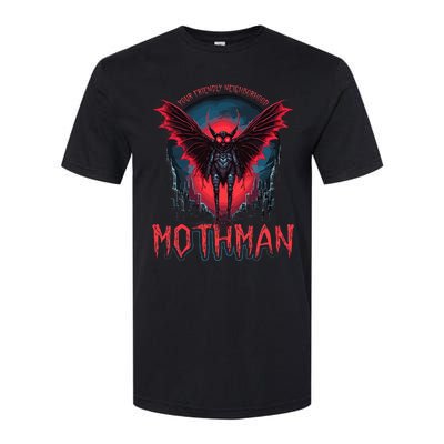 Friendly Neighborhood Mothman Cryptid Folklore Mothman Softstyle CVC T-Shirt