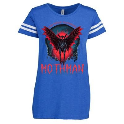 Friendly Neighborhood Mothman Cryptid Folklore Mothman Enza Ladies Jersey Football T-Shirt