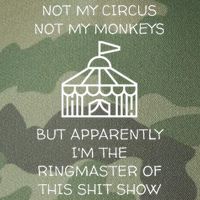 Funny Not My Circus Not My Monkeys Ringmaster Shitshow Legacy Tie Dye Trucker Hat