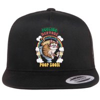 Feeling Nervous Might Have To Po Op Soon Meme Cat Saying Flat Bill Trucker Hat