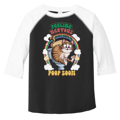 Feeling Nervous Might Have To Po Op Soon Meme Cat Saying Toddler Fine Jersey T-Shirt