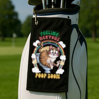 Feeling Nervous Might Have To Po Op Soon Meme Cat Saying Golf Towel