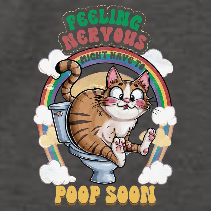 Feeling Nervous Might Have To Po Op Soon Meme Cat Saying Vector Backpack