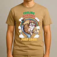 Feeling Nervous Might Have To Po Op Soon Meme Cat Saying T-Shirt