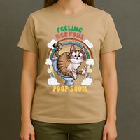 Feeling Nervous Might Have To Po Op Soon Meme Cat Saying T-Shirt