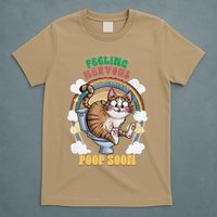 Feeling Nervous Might Have To Po Op Soon Meme Cat Saying T-Shirt