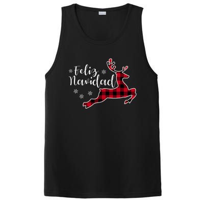 Feliz Navidad Matching Family Spanish Christmas Mexican Xmas Gift PosiCharge Competitor Tank