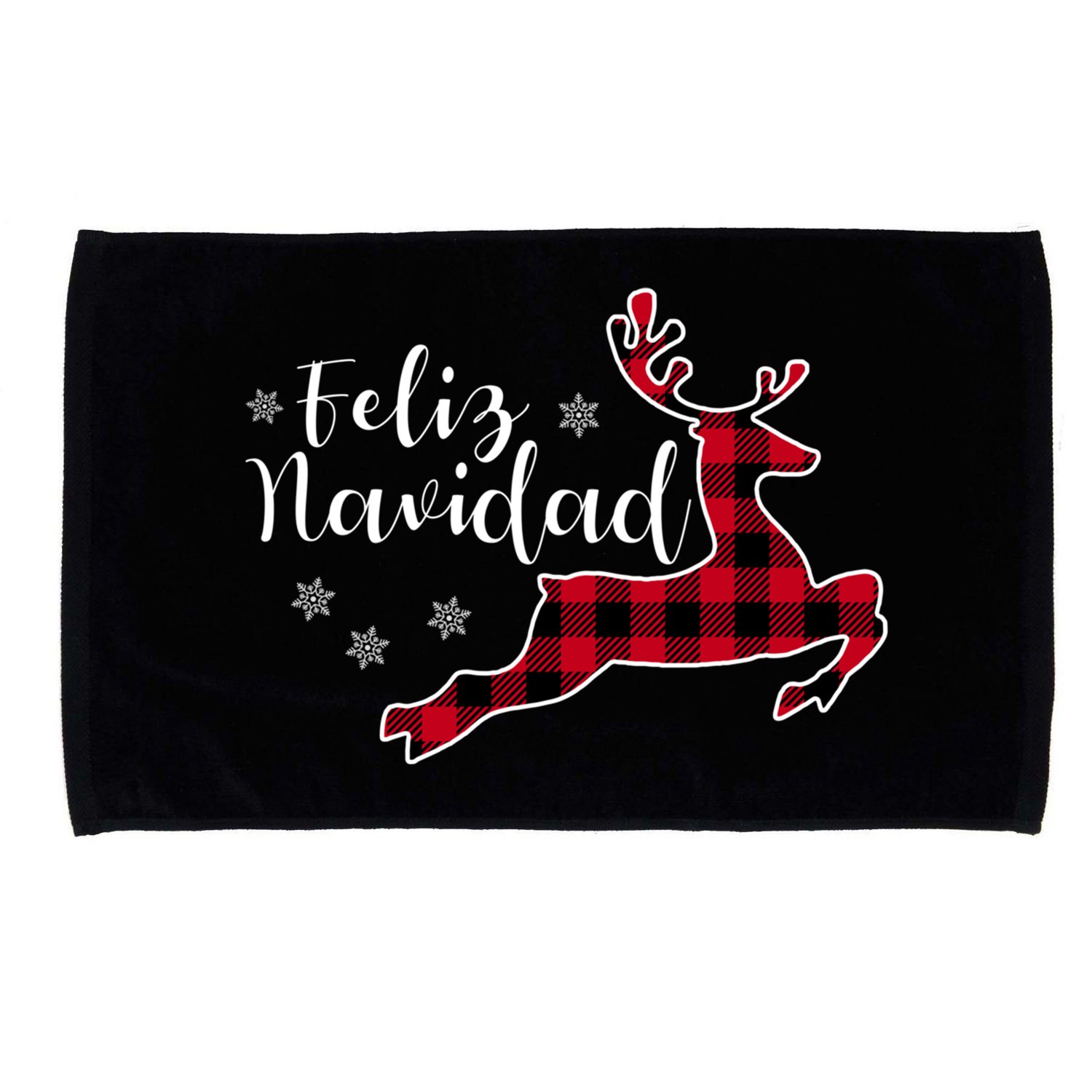 Feliz Navidad Matching Family Spanish Christmas Mexican Xmas Gift Microfiber Hand Towel