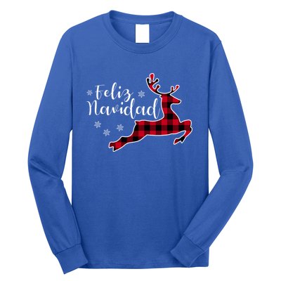 Feliz Navidad Matching Family Spanish Christmas Mexican Xmas Gift Long Sleeve Shirt