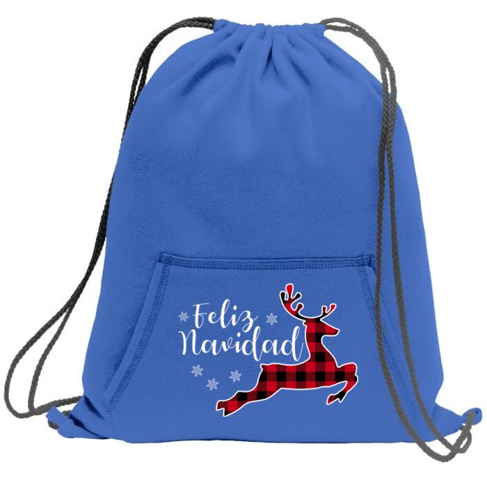 Feliz Navidad Matching Family Spanish Christmas Mexican Xmas Gift Sweatshirt Cinch Pack Bag