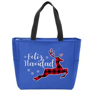 Feliz Navidad Matching Family Spanish Christmas Mexican Xmas Gift Zip Tote Bag