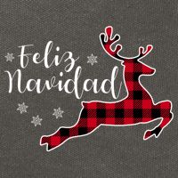 Feliz Navidad Matching Family Spanish Christmas Mexican Xmas Gift Cotton Canvas Backpack