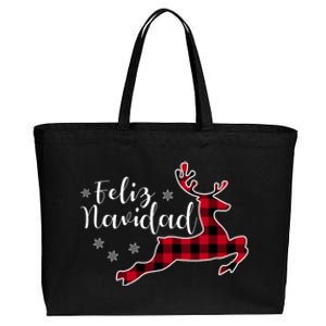 Feliz Navidad Matching Family Spanish Christmas Mexican Xmas Gift Cotton Canvas Jumbo Tote