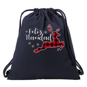 Feliz Navidad Matching Family Spanish Christmas Mexican Xmas Gift Drawstring Bag