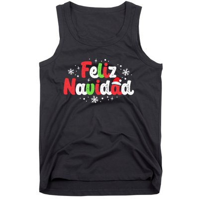 Feliz Navidad Matching Family Spanish Christmas Mexican Xmas Tank Top