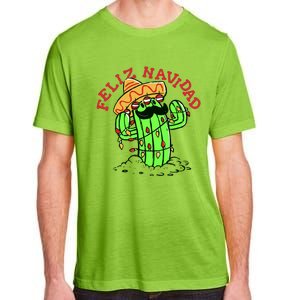 Feliz Navidad Merry Christmas Cactus Funny Humor Spanish Adult ChromaSoft Performance T-Shirt