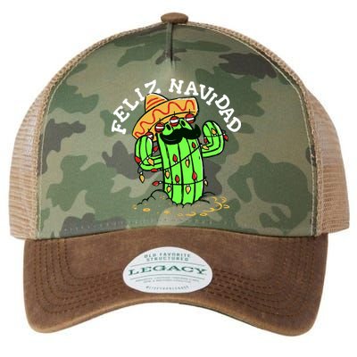 Feliz Navidad Merry Christmas Cactus Funny Humor Spanish Legacy Tie Dye Trucker Hat