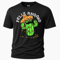 Feliz Navidad Merry Christmas Cactus Funny Humor Spanish Cooling Performance Crew T-Shirt