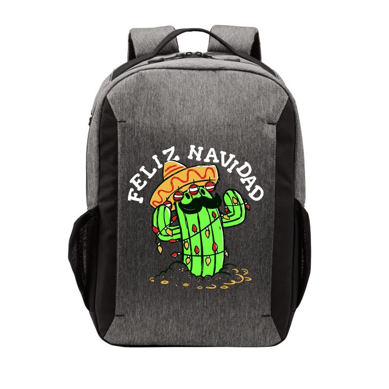 Feliz Navidad Merry Christmas Cactus Funny Humor Spanish Vector Backpack