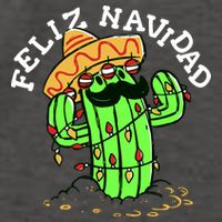Feliz Navidad Merry Christmas Cactus Funny Humor Spanish Vector Backpack