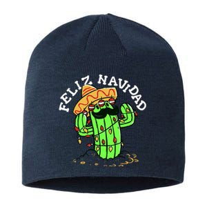 Feliz Navidad Merry Christmas Cactus Funny Humor Spanish Sustainable Beanie