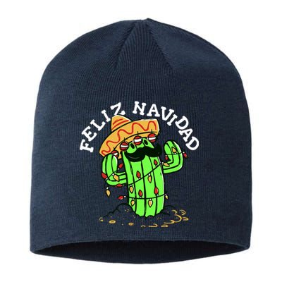 Feliz Navidad Merry Christmas Cactus Funny Humor Spanish Sustainable Beanie