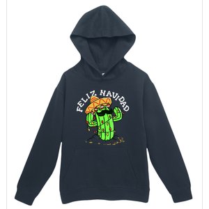 Feliz Navidad Merry Christmas Cactus Funny Humor Spanish Urban Pullover Hoodie