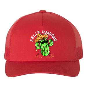 Feliz Navidad Merry Christmas Cactus Funny Humor Spanish Yupoong Adult 5-Panel Trucker Hat