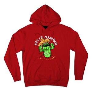 Feliz Navidad Merry Christmas Cactus Funny Humor Spanish Hoodie