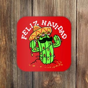 Feliz Navidad Merry Christmas Cactus Funny Humor Spanish Coaster