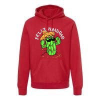 Feliz Navidad Merry Christmas Cactus Funny Humor Spanish Premium Hoodie