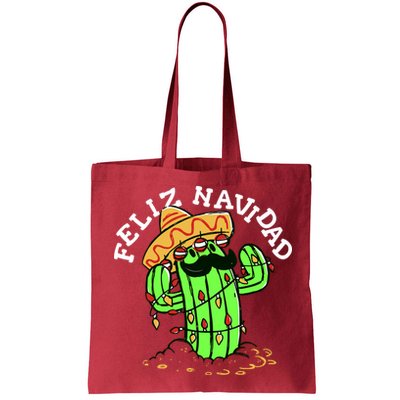 Feliz Navidad Merry Christmas Cactus Funny Humor Spanish Bag
