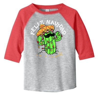 Feliz Navidad Merry Christmas Cactus Funny Humor Spanish Toddler Fine Jersey T-Shirt