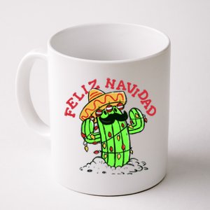 Feliz Navidad Merry Christmas Cactus Funny Humor Spanish Coffee Mug