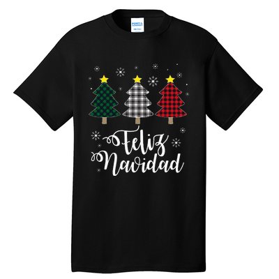 Feliz Navidad Matching Family Christmas Spanish Mexican Xmas Tall T-Shirt