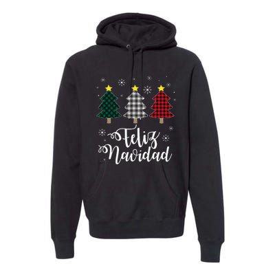 Feliz Navidad Matching Family Christmas Spanish Mexican Xmas Premium Hoodie