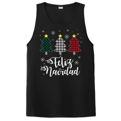 Feliz Navidad Matching Family Christmas Spanish Mexican Xmas PosiCharge Competitor Tank